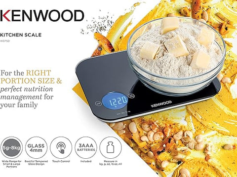 KENWOOD KITCHEN SCALE BLACK WEP50.000BK
