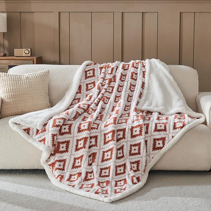Wajade Premium Sherpa Fleece Blanket – Double-Sided Fluffy Warm Throw,Size 200 × 230 cm