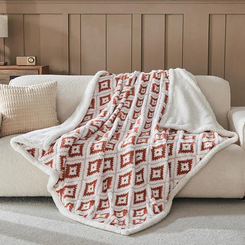Wajade Premium Sherpa Fleece Blanket – Double-Sided Fluffy Warm Throw,Size 200 × 230 cm