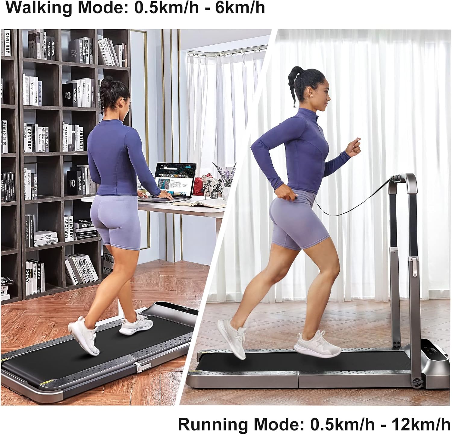 King Smith R2 Pro Walking Pad Foldable Treadmill - Black
