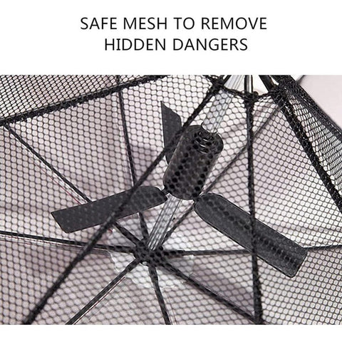 TB Protection Walking Umbrella With Spray and Fan