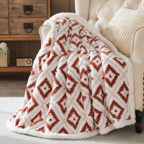 Wajade Premium Sherpa Fleece Blanket – Double-Sided Fluffy Warm Throw,Size 200 × 230 cm