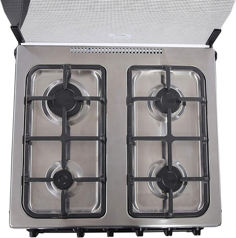 Midea Gas Cooker 60x60, 4 Burners, F-safe, Stainless Steel