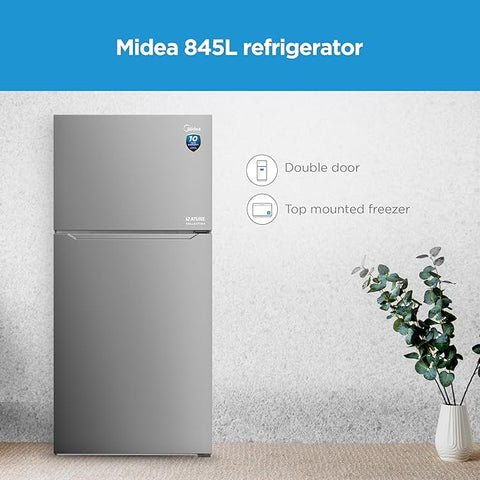 Midea Refrigerator GR 845L / NET 650L Double Door Silver No Frost