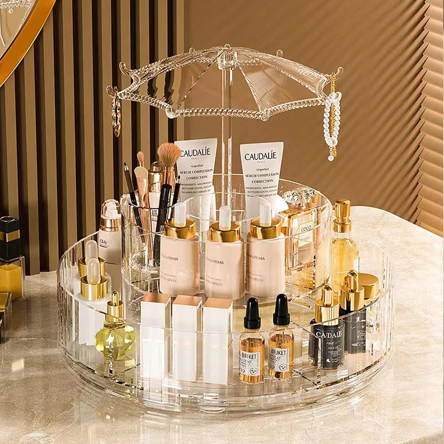 Cosmetics Storage Rack LD-1025 Transparent