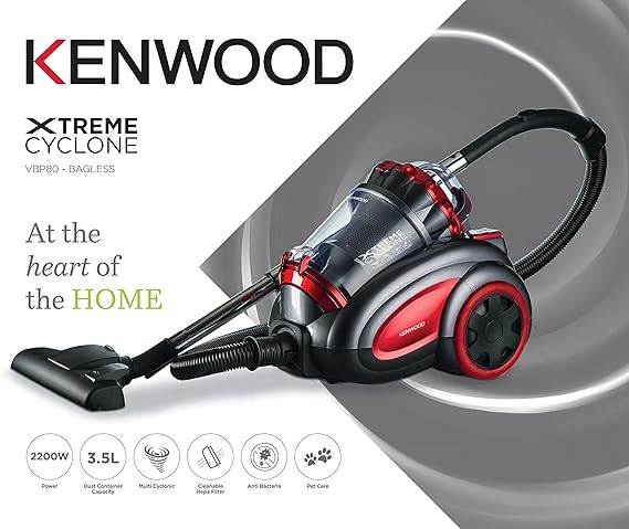 KENWOOD VACUUM BAGLESS 3.5L 2200W GYRD - VBP80.000RG