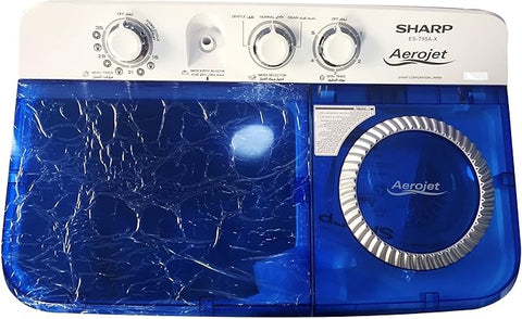 Sharp Twin Tub Washing Machine 20KG Aerojet Top Load Semi Automatic – ES-T2012AP-Z