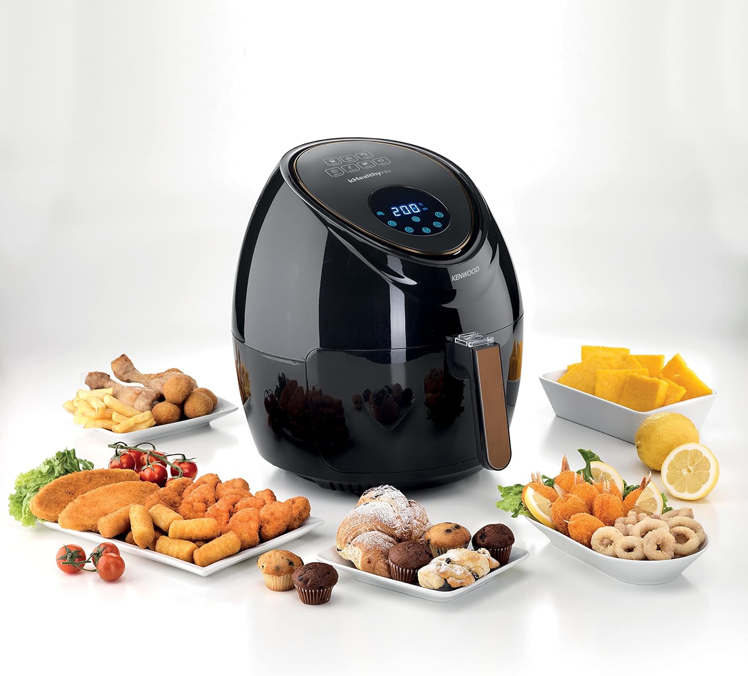 KENWOOD AIR FRYER XXL 5.5L 2.4KG DGT BLK - HFP50.000BK