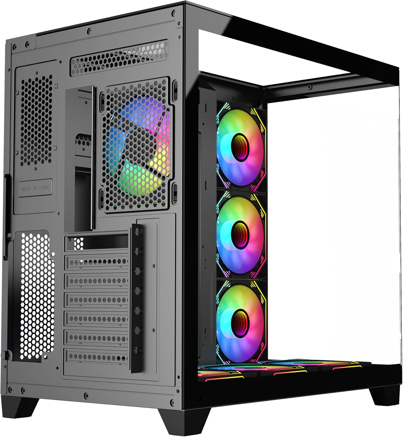 تجميعة كمبيوتر ألعاب قيمنق (Intel Core i5-14400F, RTX 5060 8GB) – رام 16 جيجابايت DDR5، هارد 500 جيجابايت SSD، مع نظام Windows 11 Pro