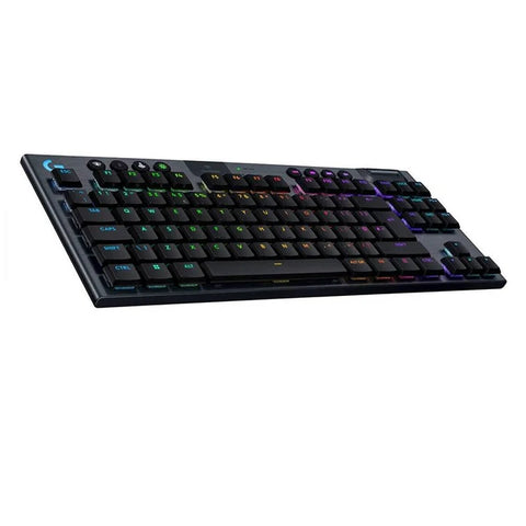 Logitech G915, X LIGHTSPEED TKL Wireless Gaming Keyboard, US INT'L - Clicky - Black