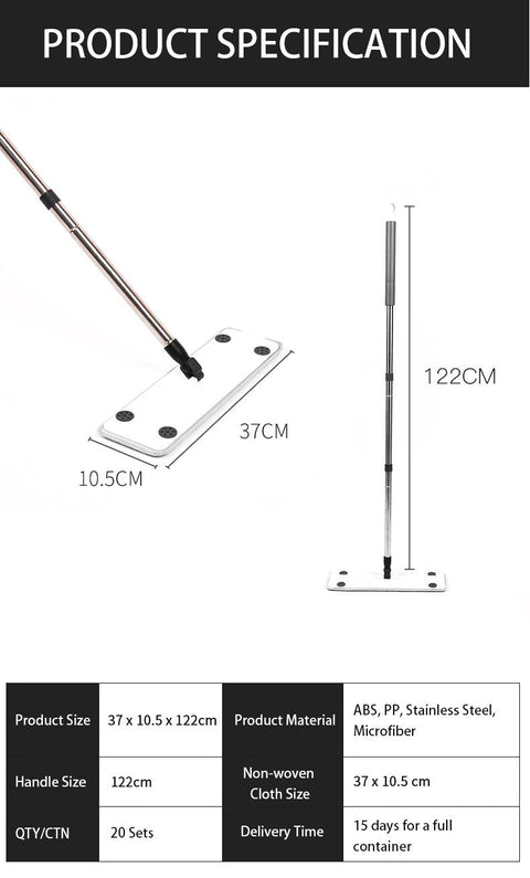 Flat Mop Dry & Wet Dual Use