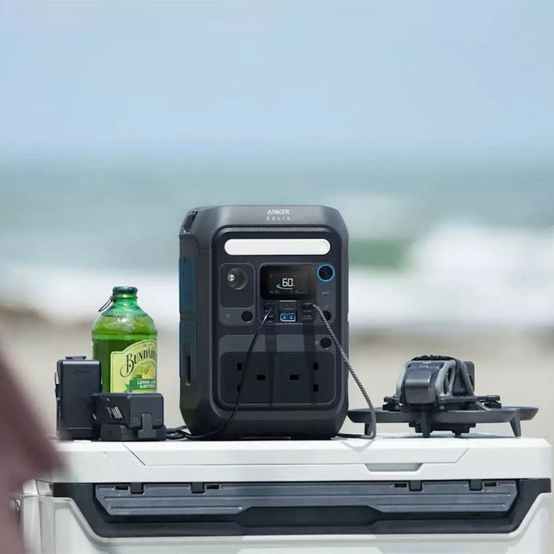 Anker SOLIX C300X Portable Power Station, 288Wh LiFePO4 Battery, 600W SurgePad, A1723211