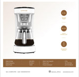 LePresso, Drip Coffee Machine BS plug 0.75L - White