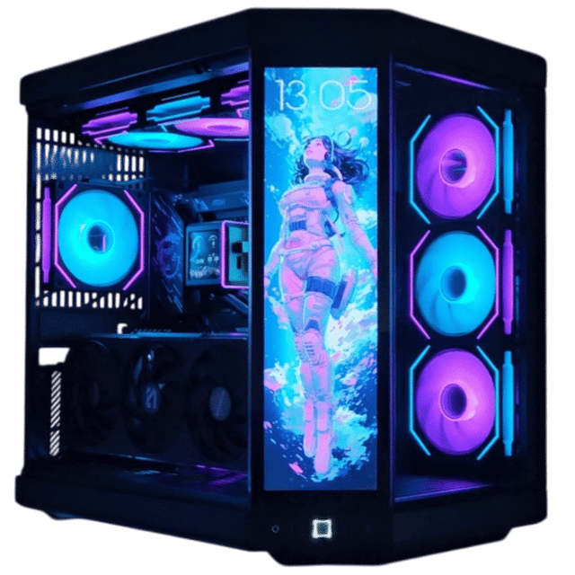 تجميعة كمبيوتر ألعاب قيمنق (Intel Core i5-14400F, RTX 5060 Ti 8GB) – رام 32 جيجابايت DDR5، هارد 1 تيرا بايت NVMe SSD، مع نظام Windows 11 Pro