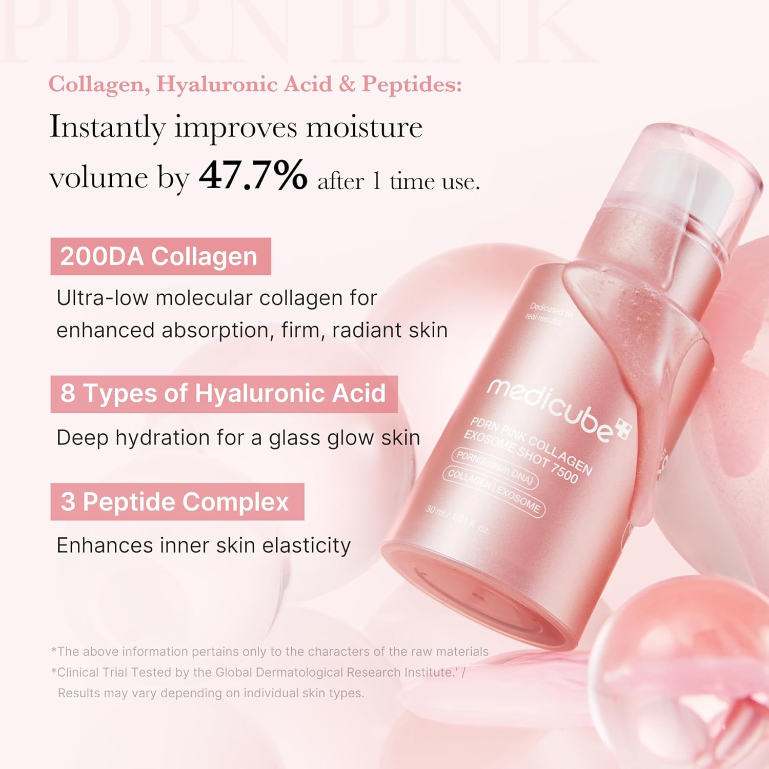 Medicube, PDRN Pink Collagen Exosome Shot Serum 7500, 30ml