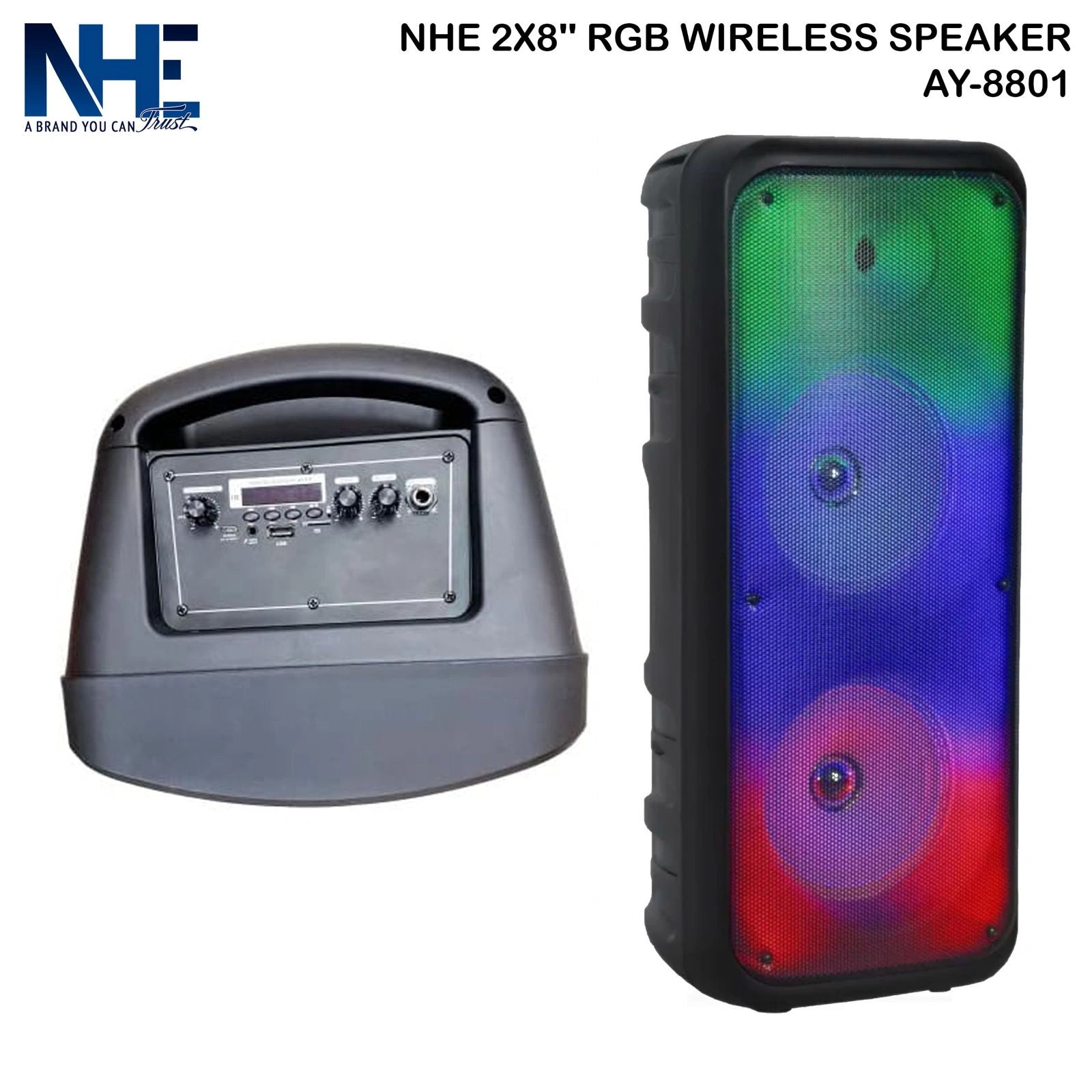 NHE 2x8 RGB Wireless Speaker AY-8801