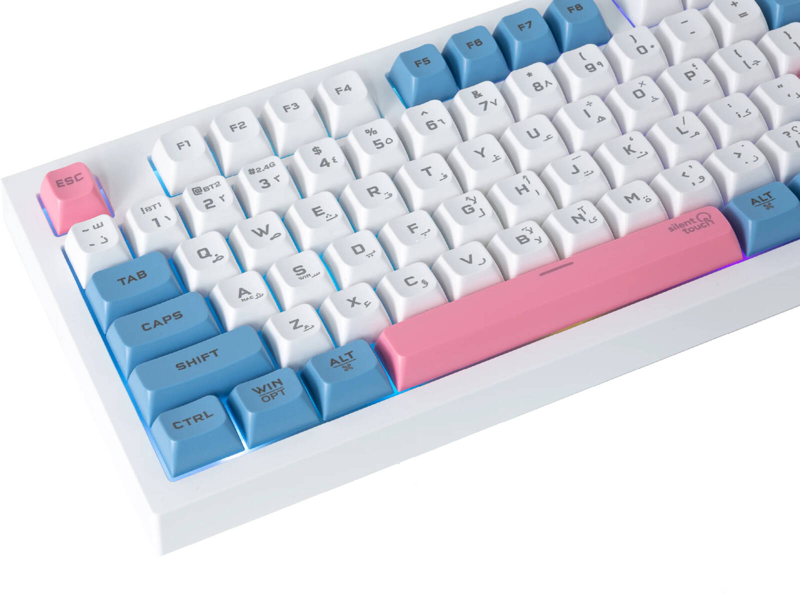 Twisted Minds Spectrum Pro Series 75% Compact Size 87 keys Wireless Membrane Keyboard - (English / Arabic) Layout