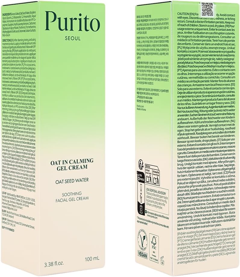 PURITO Oat-in Calming Gel Cream - 150ml