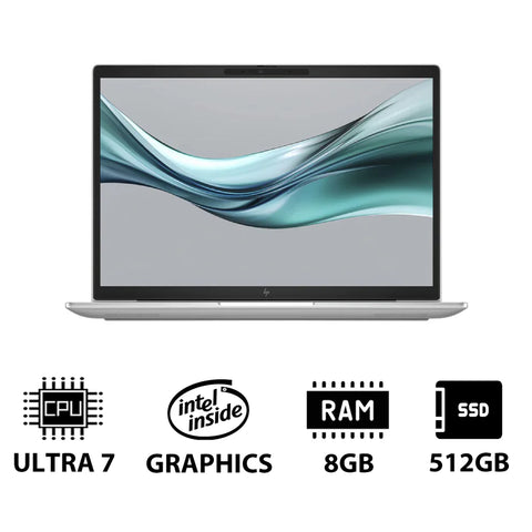 HP EliteBook 630 G11 - 13.3" WUXGA / Ultra 7 155U / 8GB / 512GB (NVMe M.2 SSD) / DOS (Without OS) / 1YW / Silver - Laptop
