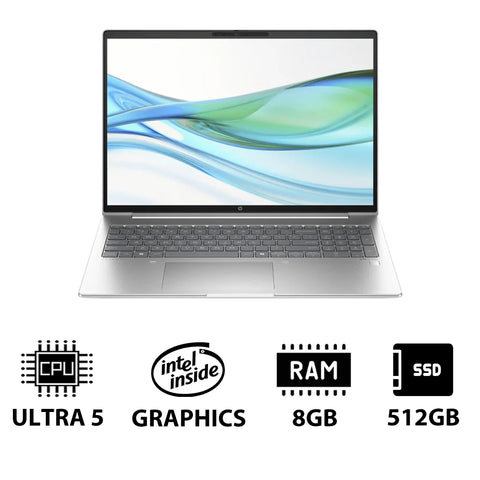 HP ProBook 460 G11 - 16" WUXGA / Ultra 5 125U / 8GB / 512GB (NVMe M.2 SSD) / DOS (Without OS) / 1YW / Pike silver - Laptop