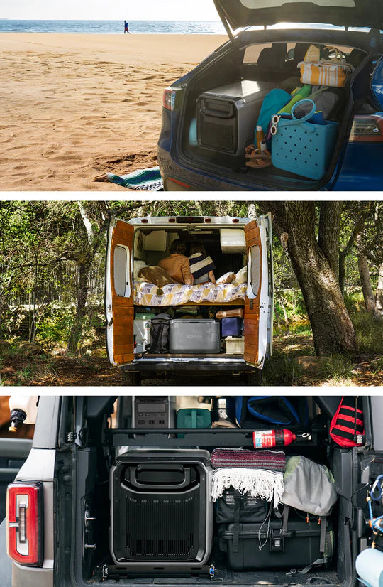 ايكو فلو ثلاجة/فريزر محمولة كلاسيكية - 55 لتر