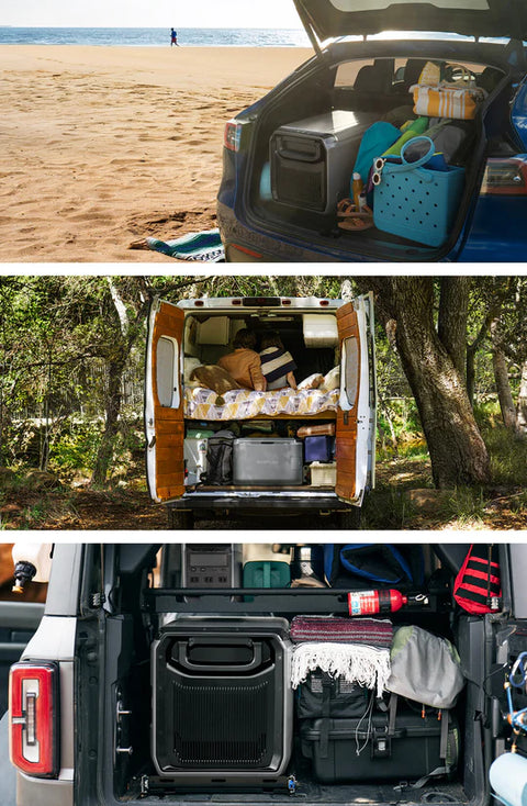 ايكو فلو ثلاجة/فريزر محمولة كلاسيكية - 55 لتر