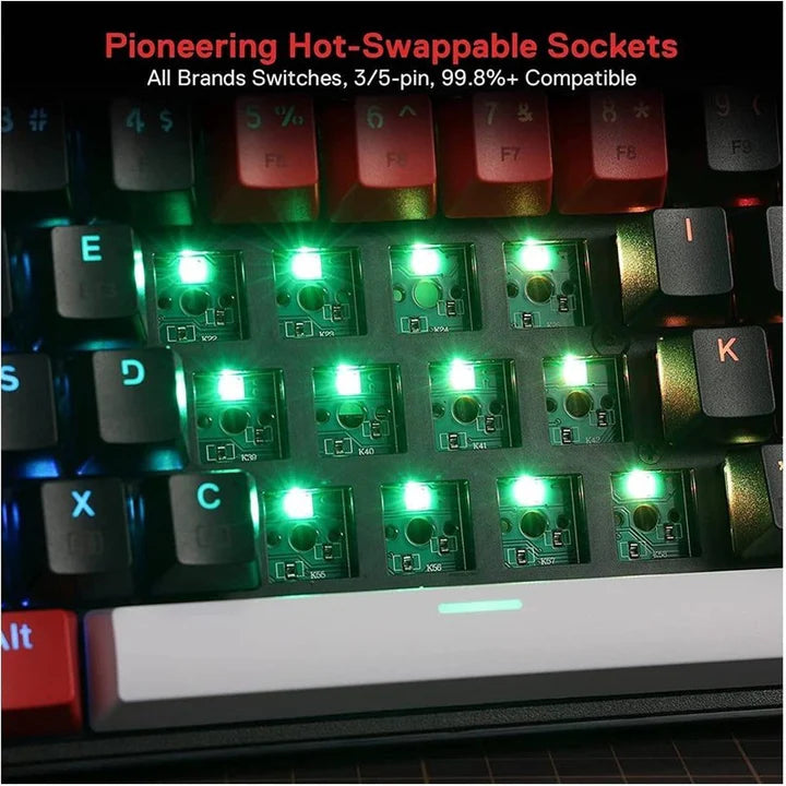 Redragon K628RGB-PRO, Pollux Pro Wireless RGB Gaming Keyboard