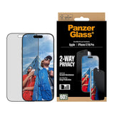 PanzerGlass 2-Way Privacy Screen Protector iPhone 17, 17 Pro, 17 Air, 17 Pro Max | Ultra- Wide Fit w. EasyAligner