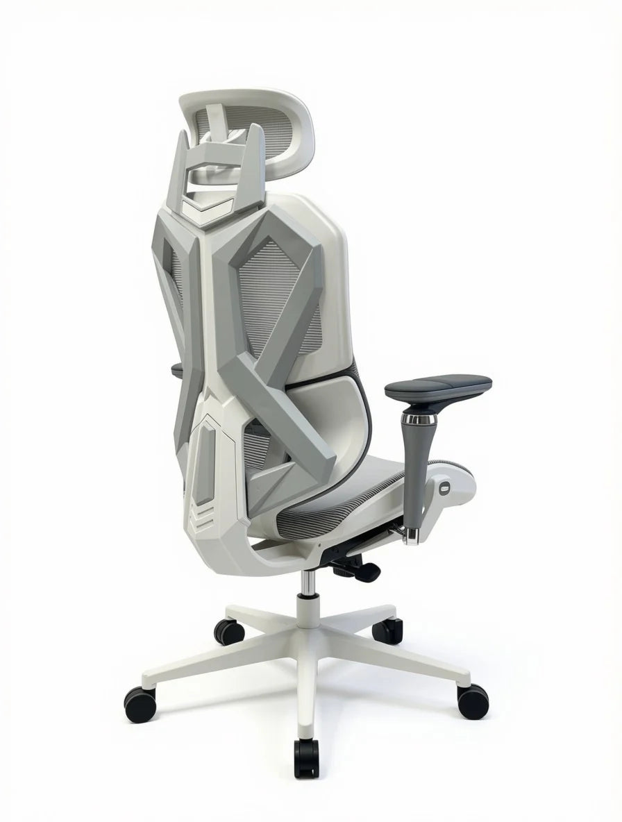 Sades Phoenix SA-AD10 Adjustable Mesh Gaming Chair with 6D Armrest - White