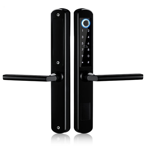 غوبيتا، قفل ذكي TTLock بمعيار IP65 للأبواب الألومنيوم مع بصمة الإصبع وبطاقة والتحكم عبر تطبيق Wi-Fi