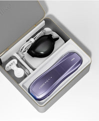 Ulike Laser Hair Removal, Air 10 IPL Hair Removal for Women and Men, 65°F Ice-Cooling Contact, Dual Lights, Skin Sensor & SHR Mode with leather case