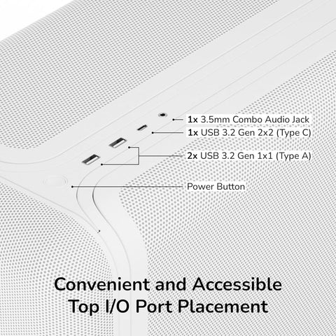 جهاز كمبيوتر ألعاب مخصص بمعالج إنتل كور ألترا ٥ ٢٤٥ كيه إف، كارت شاشة آر تي إكس ٥٠٦٠ تي آي بسعة ١٦ جيجابايت، رامات ١٦ جيجابايت دي دي آر ٥ بسرعة ٦٠٠٠ مليون نقلة في الثانية، وحدة تخزين إس إس دي بسعة ١ تيرابايت، ويندوز ١١ برو
