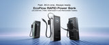 EcoFlow RAPID Power Bank (25,000mAh, 170W, 100W Built-In and Retractable Cables) - Black