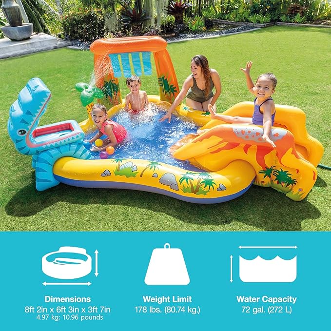 INTEX DINOSAUR PLAY CENTER 249CM x 191CM x 109CM