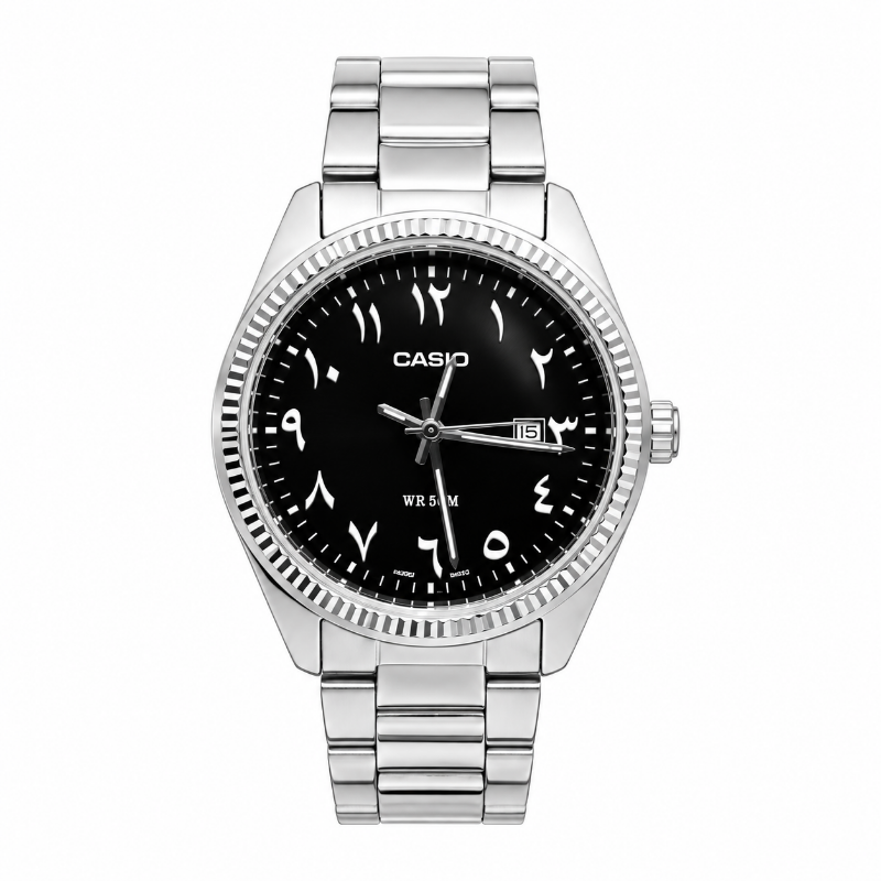 Casio Black Arabic Numeral Custom Ladies Watch LTP-1302-1B3