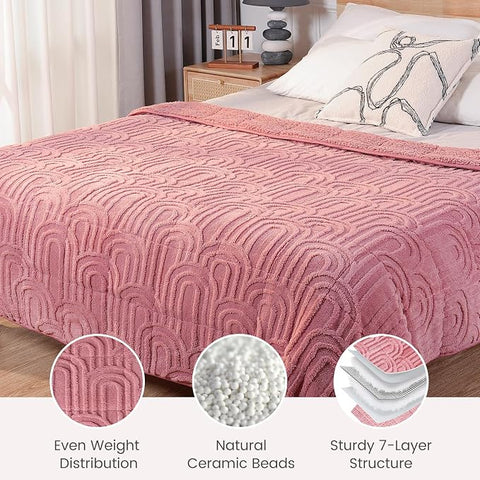 Wajade Fleece Throw Blanket, Fluffy Faux Fur Blanket for Bed Sofa Couch, Soft Warm Thick Blanket,Size 200X230 CM