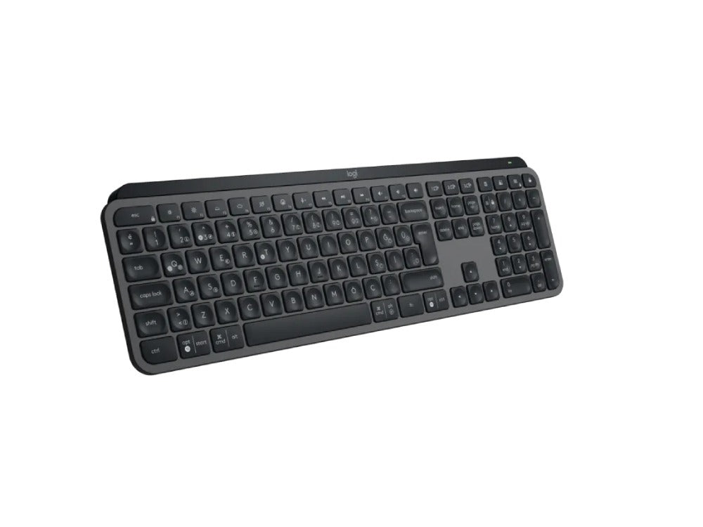 لوجيتك Max Keys S، لوحة مفاتيح لاسلكية متقدمة مضاءة – جرافيت