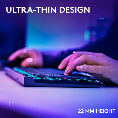 Logitech G515, TKL LIGHTSPEED Low-Profile Wireless Gaming Keyboard Tactile Switch