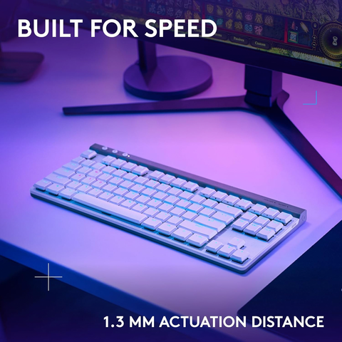 Logitech G515, TKL LIGHTSPEED Low-Profile Wireless Gaming Keyboard Tactile Switch