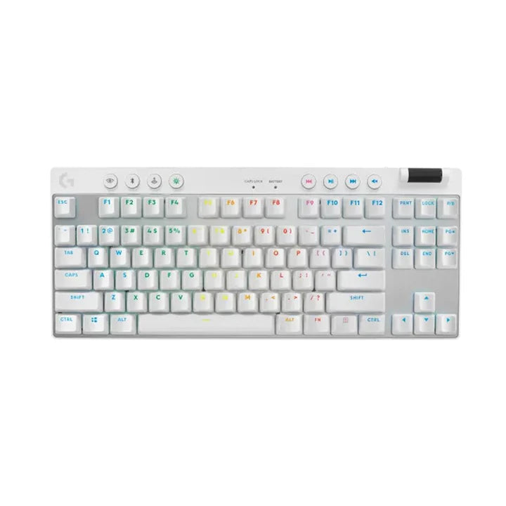 لوحة مفاتيح الألعاب اللاسلكية Logitech G PRO X TKL LIGHTSPEED - بيضاء