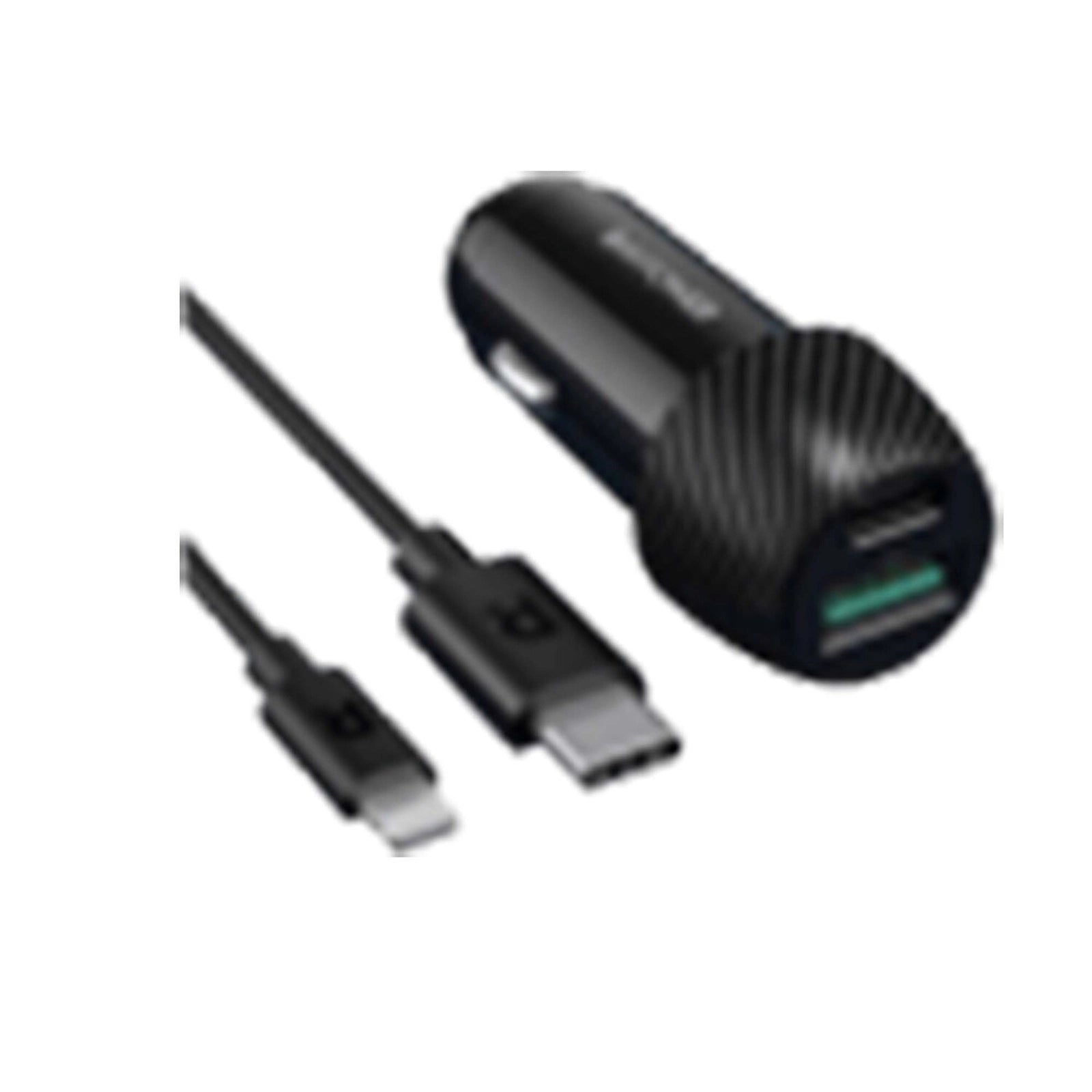 شاحن سيارة RAVPower RP-VC031 إجمالي 44 واط + مجموعة 1 متر باللون الأسود 