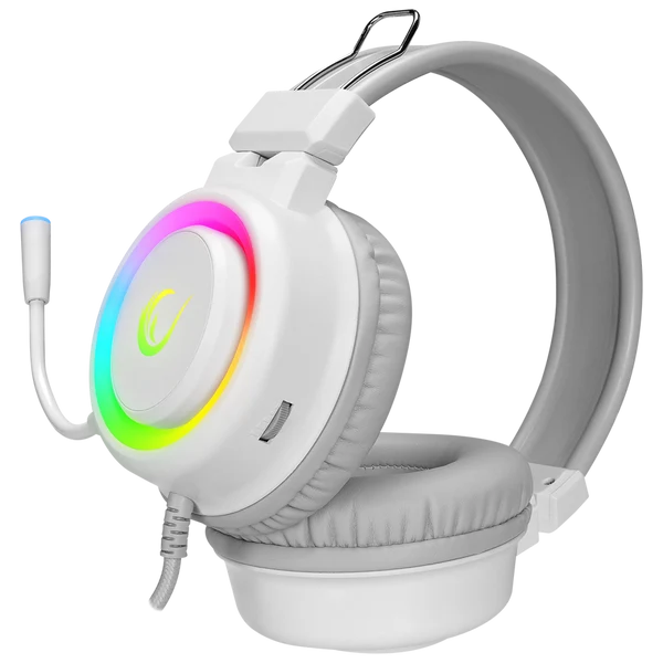 Rampage SN-R10 ALQUIST RGB Headset with USB and 3.5mm AUX - White