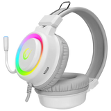Rampage SN-R10 ALQUIST RGB Headset with USB and 3.5mm AUX - White