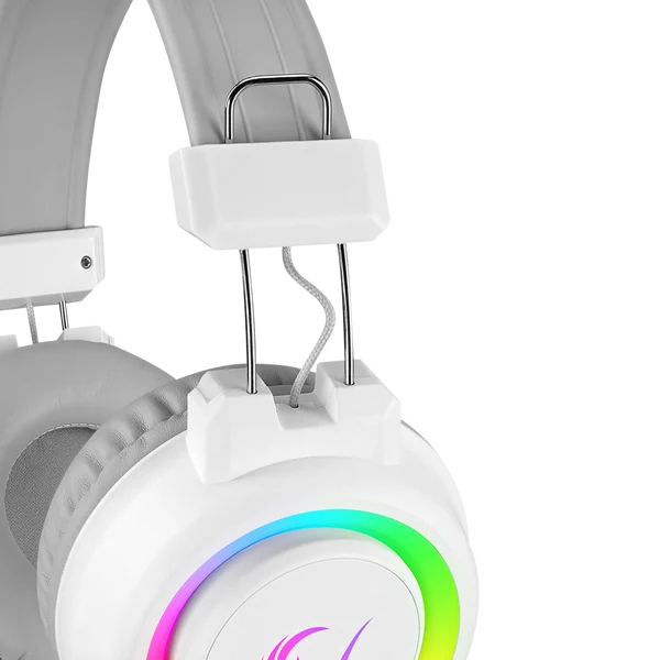 Rampage SN-R10 ALQUIST RGB Headset with USB and 3.5mm AUX - White