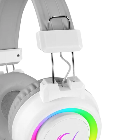 Rampage SN-R10 ALQUIST RGB Headset with USB and 3.5mm AUX - White