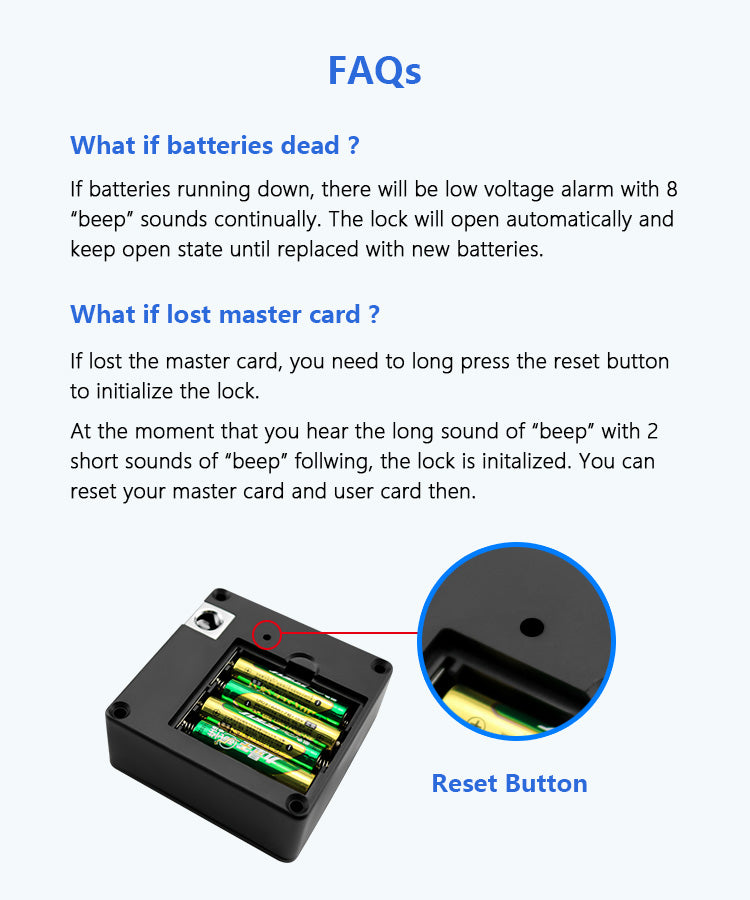 غوبيتا Y100C، قفل خزانة ذكي بالبطاقة للأدراج والخزائن الخشبية، وصول مخفي بالبطاقة – أسود