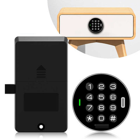Gopeta E60CT, Smart Locker and Cabinet Lock with Touchscreen, Card & Passcode Access