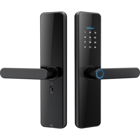 غوبيتا C91 برو، قفل ذكي للأبواب الخشبية مع تطبيق TTLock، بصمة الإصبع، RFID والوصول عبر رمز المرور