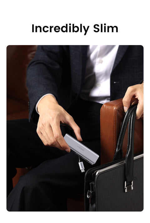 UGREEN CM219, 4-Port USB3.0 Hub with USB-C Power Supply