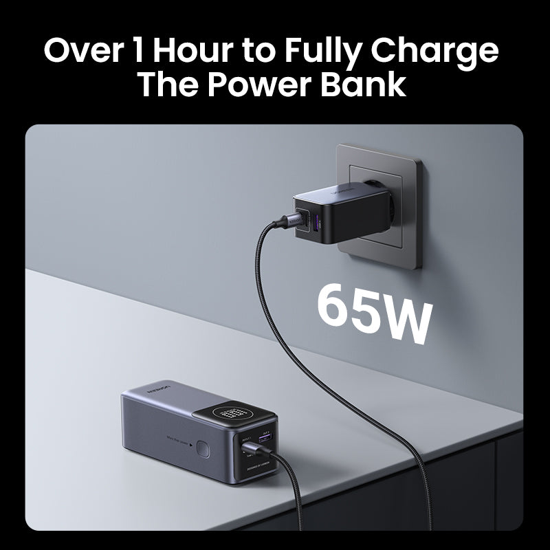 UGREEN 20000mAh Power Bank with Built-in Cable